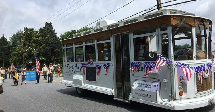 Book Trolley, the Story House, owned by author and editor Rabbi Deborah Bodin Cohen. 