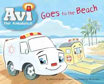 Cover of Avi the Ambulance goes to the beach by Deborah Bodin Cohen